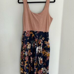 Floral Sleeveless Dress - Multicolor